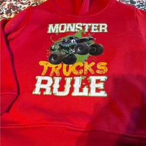 Boys monster truck hoodie